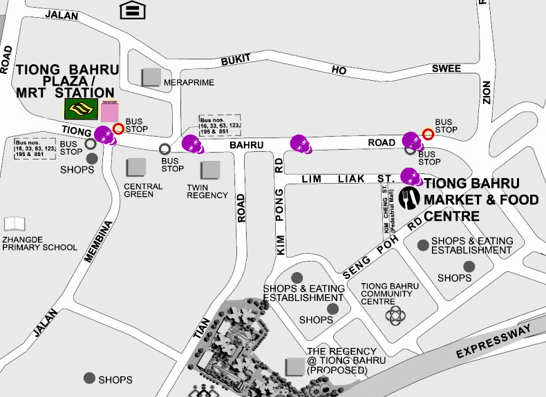 Tiong Bahru map